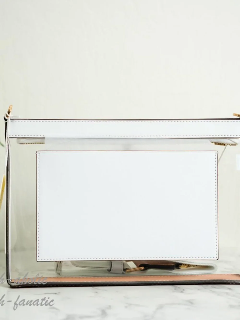 Tory Burch Blake Clear Swingpack Crossbody Clear/Optic White NWT - Picture 6 of 8